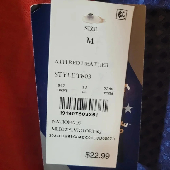 MLB Washington Nationals M Genuine Shirt NWT - Picture 4 of 7